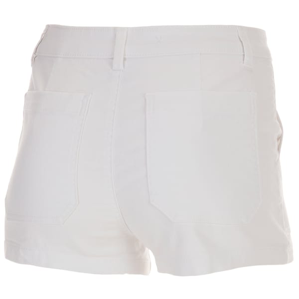 BLUE SPICE Juniors' 3" Recycled Twill Utility Shorts w/ Slant Pockets