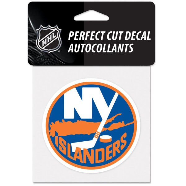 NEW YORK ISLANDERS Perfect Cut 4" x 4" Color Decal