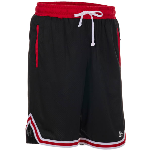 RBX Men's Birdseye 10" Mesh Double Zip Pocket Shorts