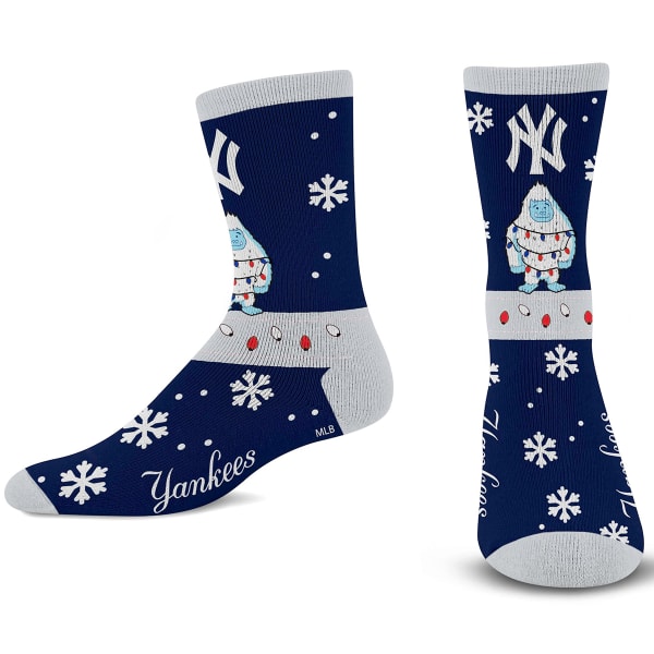 NEW YORK YANKEES For Bare Feet Sweater Yeti Holiday Socks