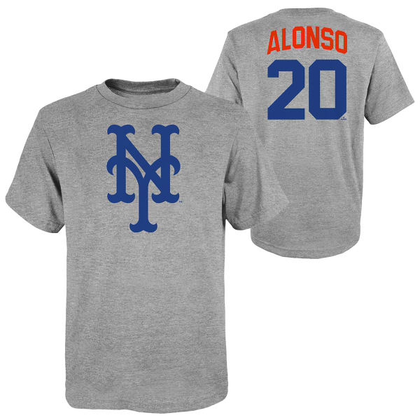 NEW YORK METS Kids' Outerstuff Alonso Name & Number Short-Sleeve Triblend Tee