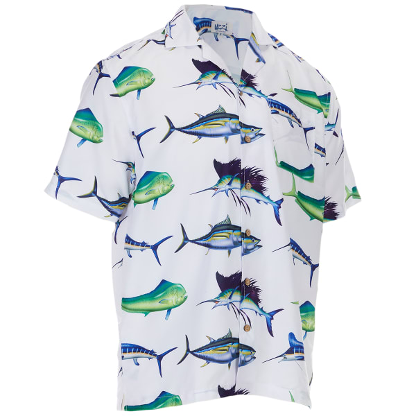 UZZI Men's Marlin Dri-FIT Hawaiian Shirt