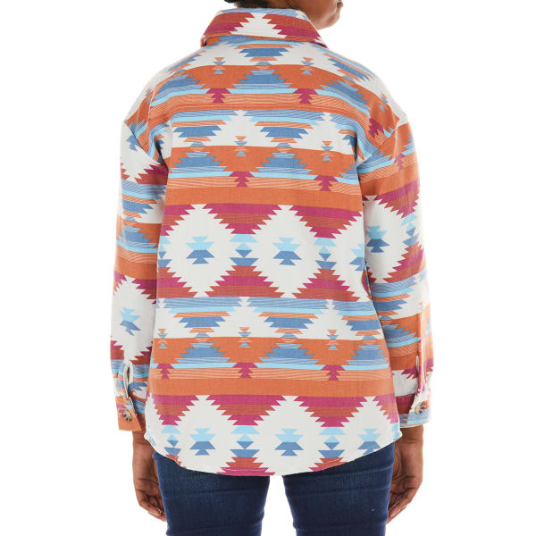 NO COMMENT Juniors' Navajo Shacket