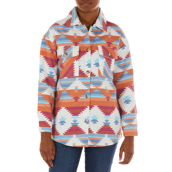 NO COMMENT Juniors' Navajo Shacket