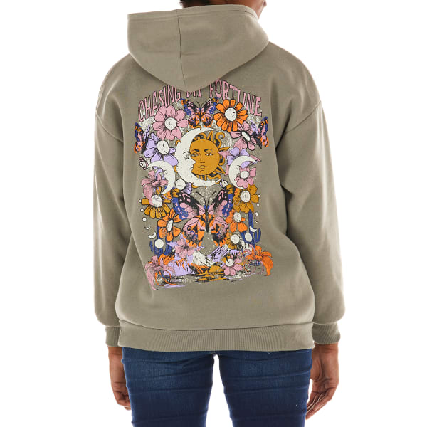 NO COMMENT Juniors' Sun and Moon Graphic Hoodie