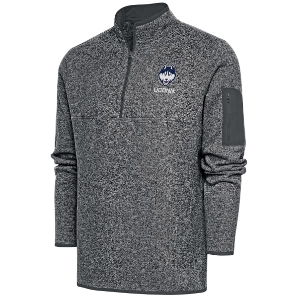 UCONN Men's Antigua Fortune 1/2-Zip Pullover