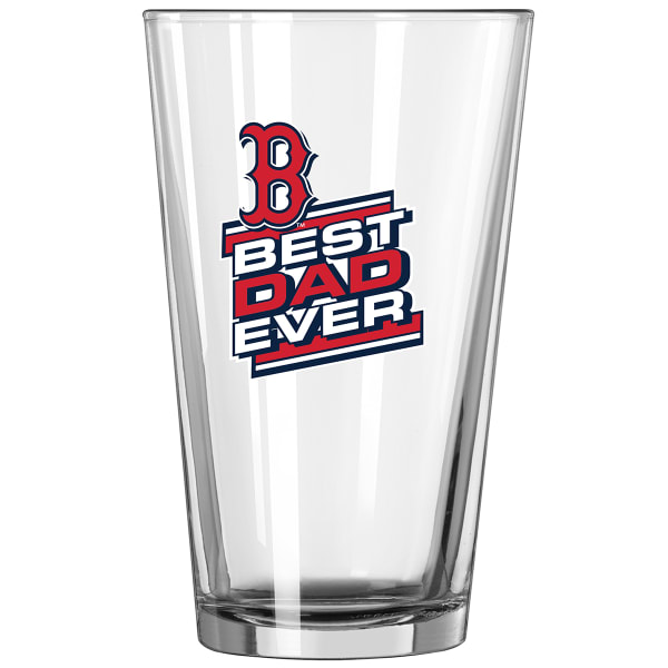 BOSTON RED SOX Best Dad Ever 16 oz. Pint Glass