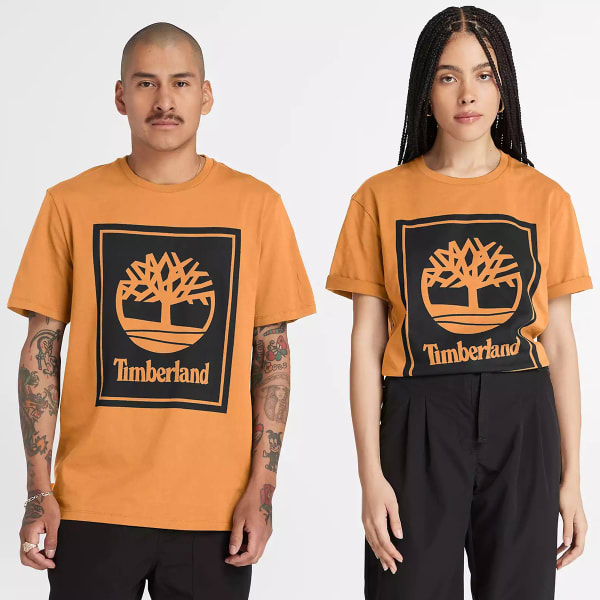 TIMBERLAND Men's Short-Sleeve Stack Logo Tee