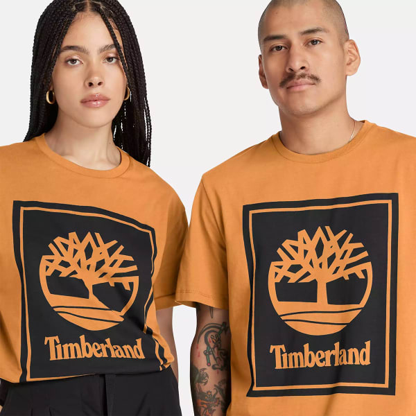 TIMBERLAND Men's Short-Sleeve Stack Logo Tee