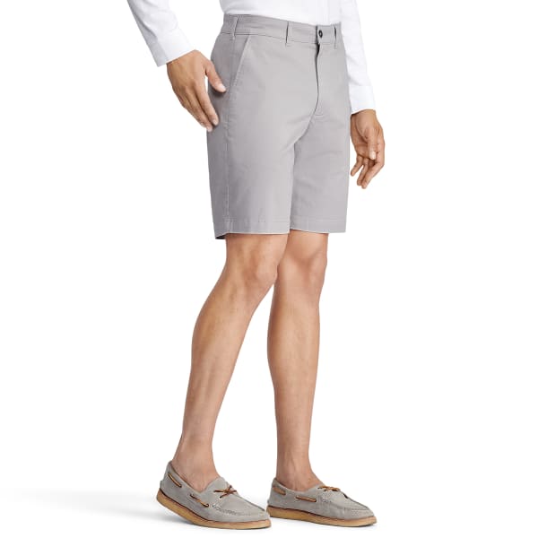 IZOD Men's Saltwater 9.5" Flat Front Chino Shorts