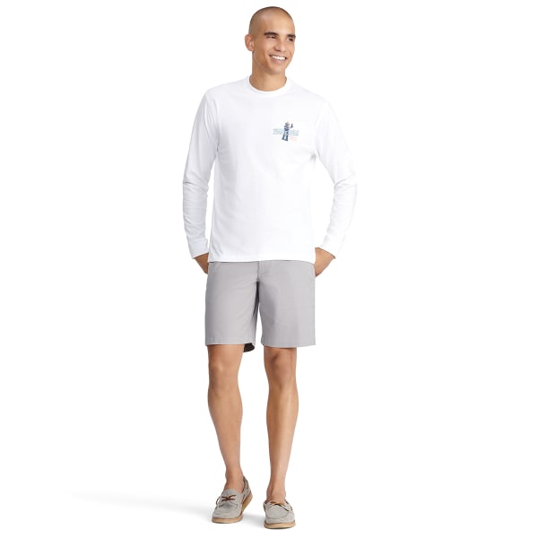 IZOD Men's Saltwater 9.5" Flat Front Chino Shorts