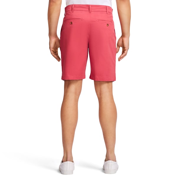 IZOD Men's Saltwater 9.5" Flat Front Chino Shorts