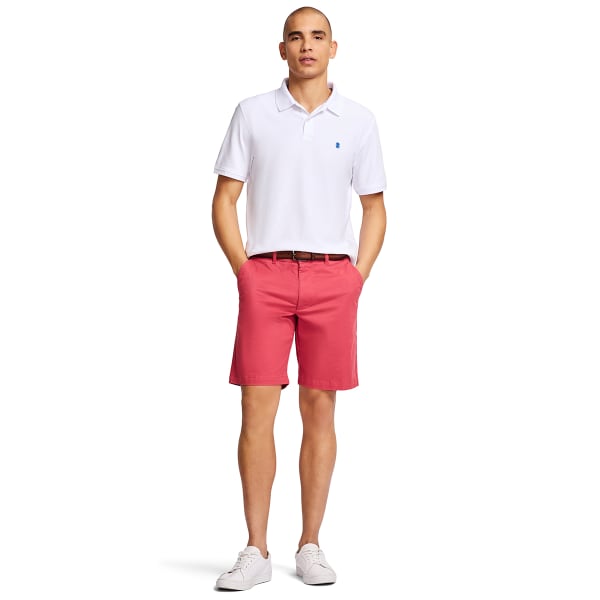 IZOD Men's Saltwater 9.5" Flat Front Chino Shorts