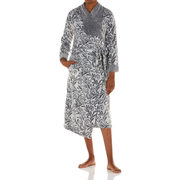 RENE ROFE Women's Frosted Fleece 48" Robe