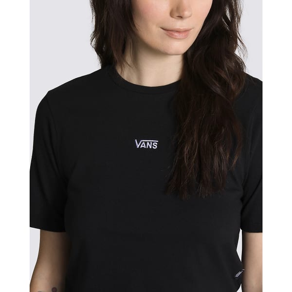 VANS Juniors' Flying V Cropped Short-Sleeve Crew Tee