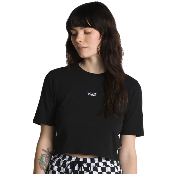 VANS Juniors' Flying V Cropped Short-Sleeve Crew Tee