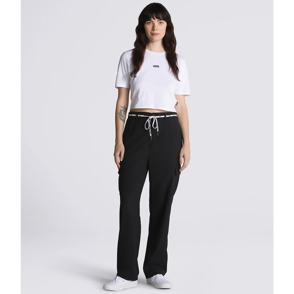 VANS Juniors' Flying V Cropped Short-Sleeve Crew Tee