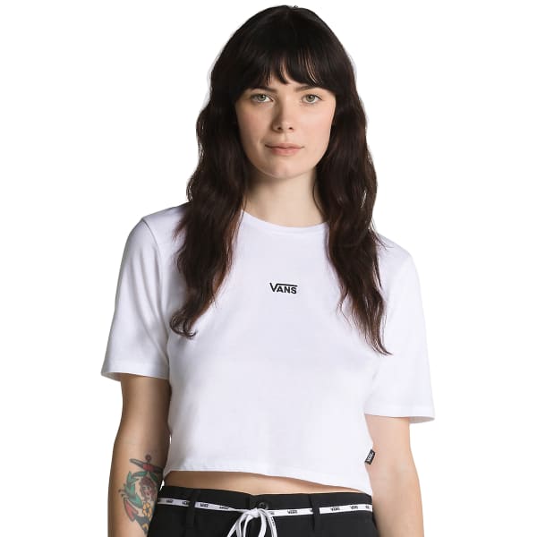 VANS Juniors' Flying V Cropped Short-Sleeve Crew Tee