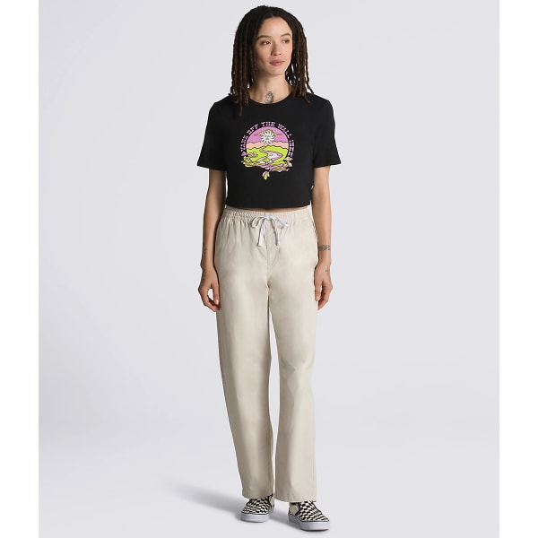 VANS Juniors' Resort Mix Cropped Short-Sleeve Tee