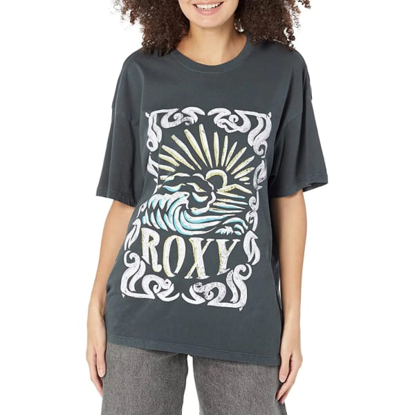 ROXY Juniors' Mosh Pitted Short-Sleeve Graphic Tee