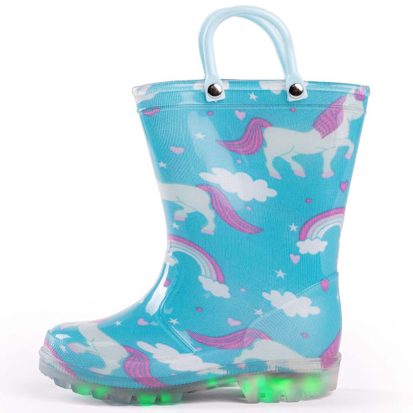 NORTY Toddlers' Light Up Waterproof Rubber Rain Boots - Bob’s Stores