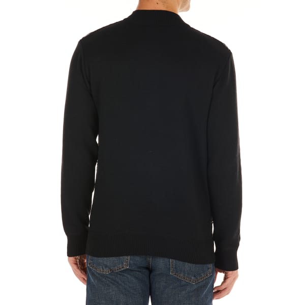 WHIPPER IN Men's Striped 1/4-Zip Sweater