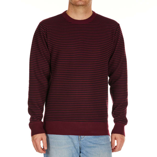 WHIPPER IN Men's Two-Tone Striped Crewneck Sweater