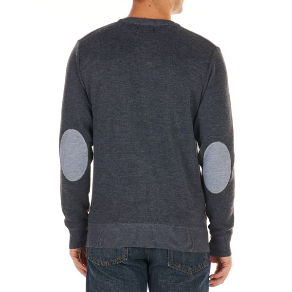 WHIPPER IN Men's Elbow Patch Crewneck Sweater