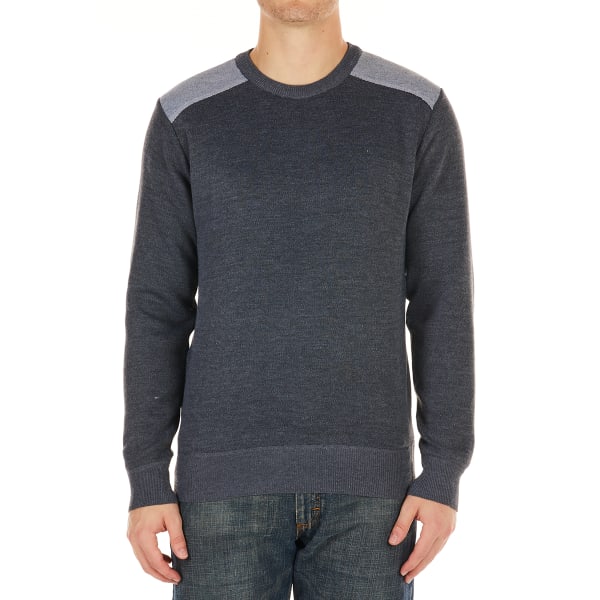 WHIPPER IN Men's Elbow Patch Crewneck Sweater