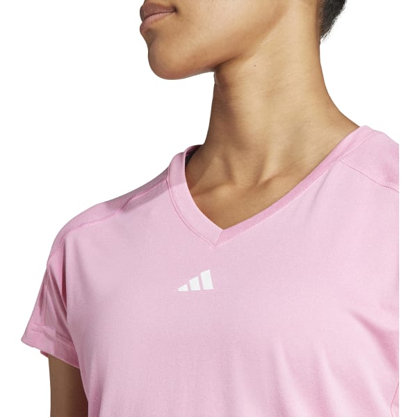 ADIDAS Women's Train Essentials Short-Sleeve V-Neck Tee