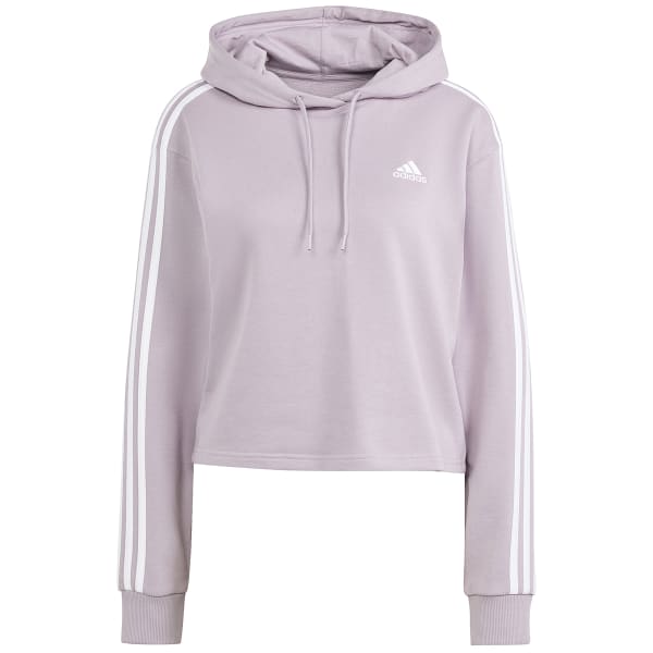 ADIDAS Women's 3-Stripes Cropped Hoodie