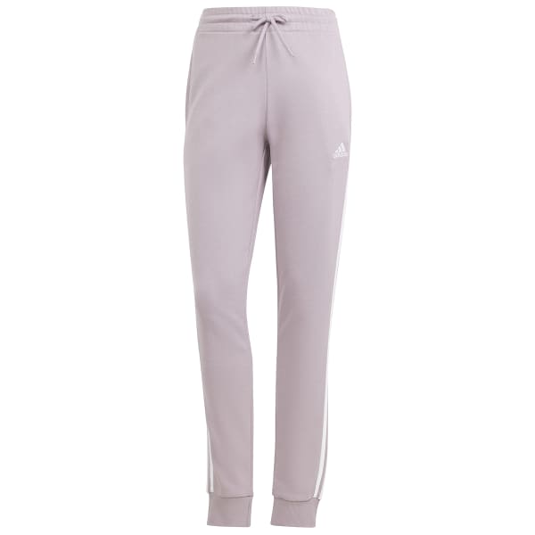 adidas - Women's Essentials 3 Stripes French Terry Cuffed Pants