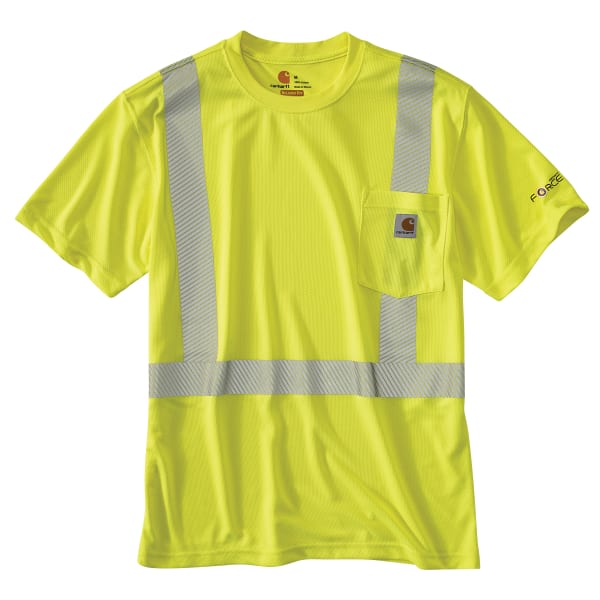 CARHARTT Men's 100495 High-Vis Force Relaxed Fit Lightweight Short-Sleeve Class 2 Tee