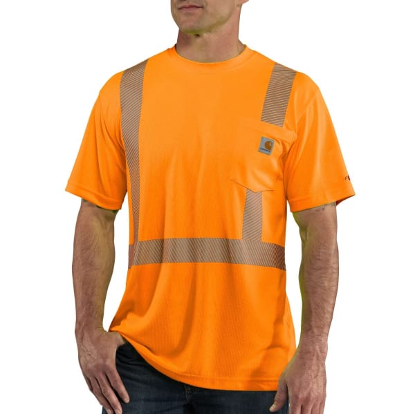 CARHARTT Men's 100495 High-Vis Force Relaxed Fit Lightweight Short-Sleeve Class 2 Tee