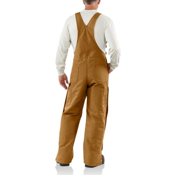 CARHARTT Men's 101626 Flame Resistant Loose Fit Duck Insulated Bib Overall