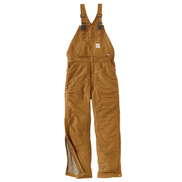 CARHARTT Men's 101626 Flame Resistant Loose Fit Duck Insulated Bib Overall, Extended Sizes