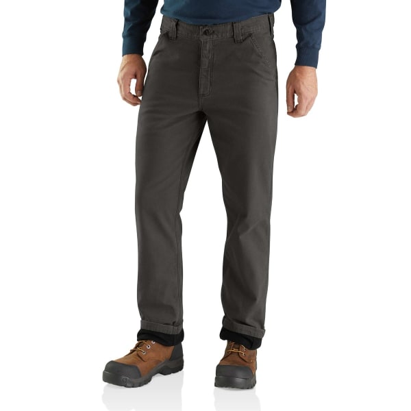 CARHARTT Men's 103342 Rugged Flex Relaxed Fit Canvas Knit-Lined Utility Work Pants, Extended Sizes