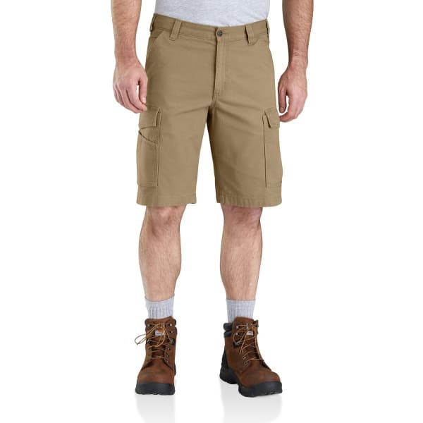 CARHARTT Men's 103542 Rugged Flex Relaxed Fit Canvas Cargo Work Shorts, Extended Sizes