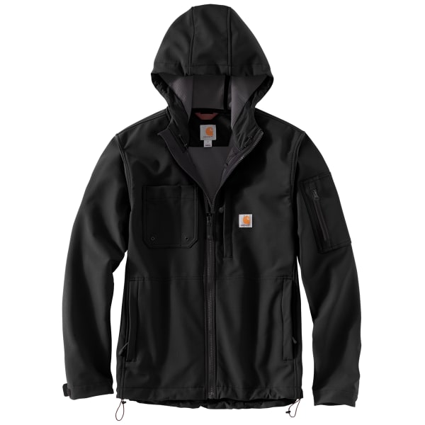 CARHARTT Men's 103829 Rain Defender Relaxed Fit Midweight Softshell Hooded Jacket, Extended Sizes