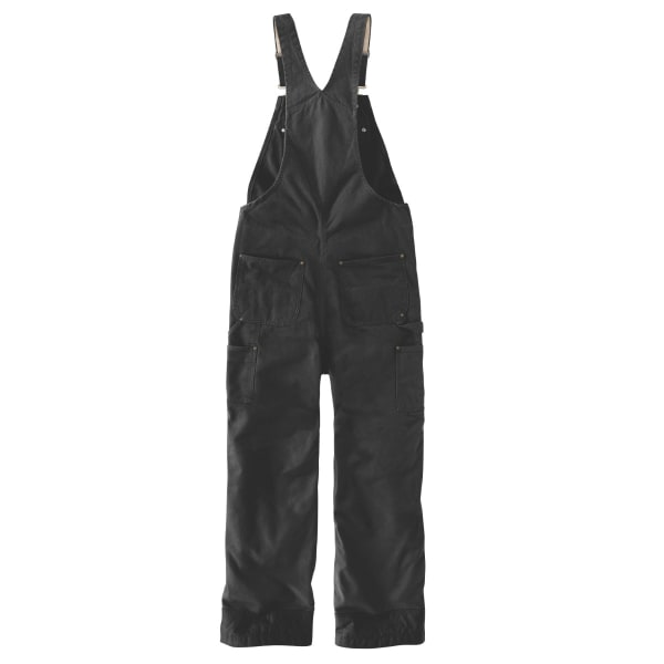 CARHARTT Men's 104031 Loose Fit Washed Duck Insulated Bib Overalls, Extended Sizes