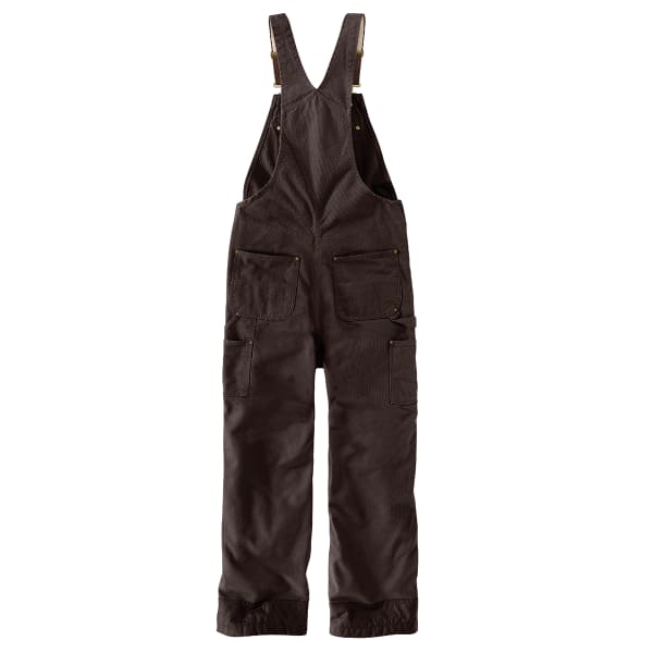 CARHARTT Men's 104031 Loose Fit Washed Duck Insulated Bib Overalls, Extended Sizes