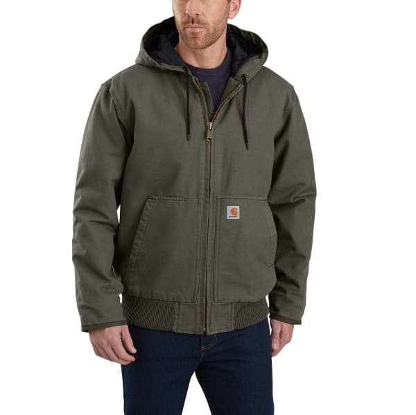 CARHARTT Men's 104050 Loose Fit Washed Duck Insulated Active Jacket, Extended Sizes