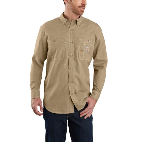 CARHARTT Men's 104138 Flame Resistant Force Loose Fit Lightweight Long-Sleeve Shirt