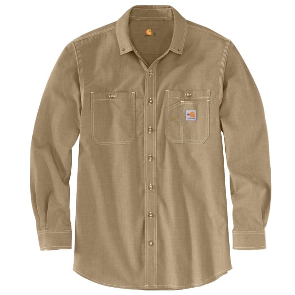 CARHARTT Men's 104138 Flame Resistant Force Loose Fit Lightweight Long-Sleeve Shirt