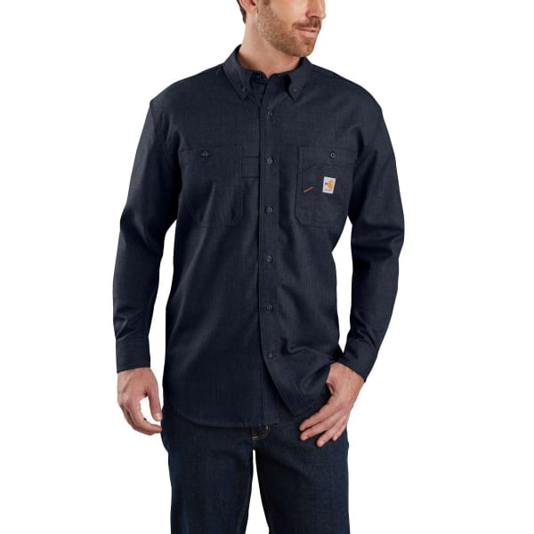 CARHARTT Men's 104138 Flame Resistant Force Loose Fit Lightweight Long-Sleeve Shirt, Extended Sizes