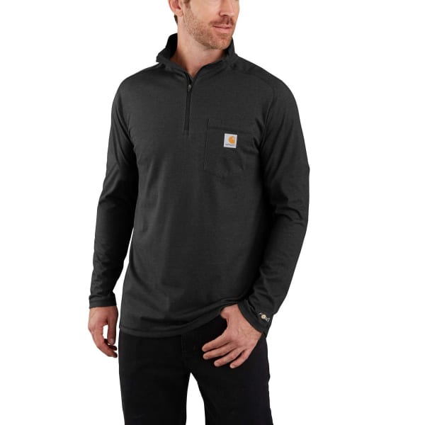 CARHARTT Men's 104255 Force Relaxed Fit Midweight Long-Sleeve Quarter-Zip Mock-Neck Shirt, Extended Sizes