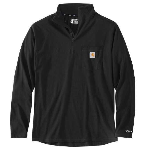 CARHARTT Men's 104255 Force Relaxed Fit Midweight Long-Sleeve Quarter-Zip Mock-Neck Shirt, Extended Sizes