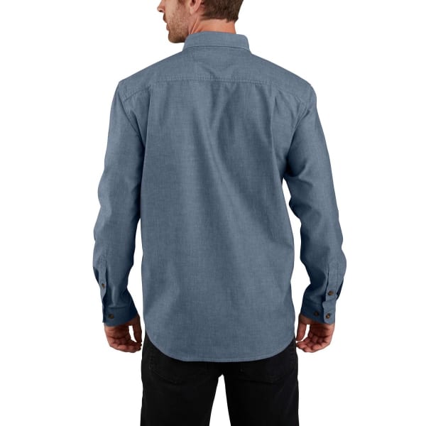 CARHARTT Men's 104368 Loose Fit Midweight Chambray Long-Sleeve Shirt