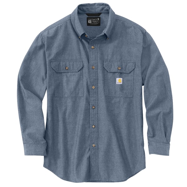 CARHARTT Men's 104368 Loose Fit Midweight Chambray Long-Sleeve Shirt