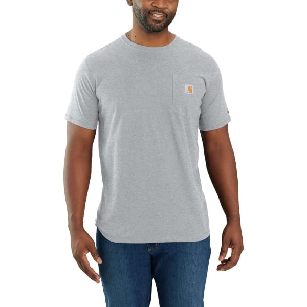 CARHARTT Men's 104616 Force Relaxed Fit Midweight Short-Sleeve Pocket Tee, Extended Sizes